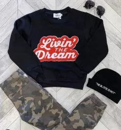 Livin The Dream Sweatshirt -Fashion Store sweaters sweatshirts livin the dream sweatshirt lola the boys 28302549287014