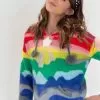 Shooting Star Rainbow Sweater -Fashion Store sweaters sweatshirts shooting star rainbow sweater lola the boys 28483753508966