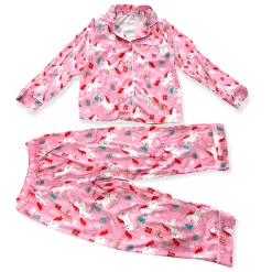 Unicorn Holiday Silk Lounge Set -Fashion Store unicorn holiday silk lounge set lola the boys 28464180953190