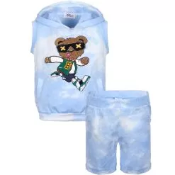 Varsity Bear Tie Dye Hoodie Set -Fashion Store varsity bear tie dye hoodie set lola the boys 29618305171558