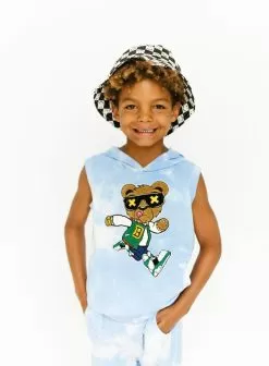 Varsity Bear Tie Dye Hoodie Set -Fashion Store varsity bear tie dye hoodie set lola the boys 29628025438310