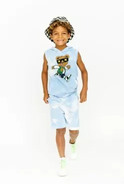 Varsity Bear Tie Dye Hoodie Set -Fashion Store varsity bear tie dye hoodie set lola the boys 29628025471078